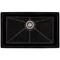 Ruvati 27-inch Fireclay Undermount / Drop-in Topmount Kitchen Sink Single Bowl Black RVL2707BK - alternate 6